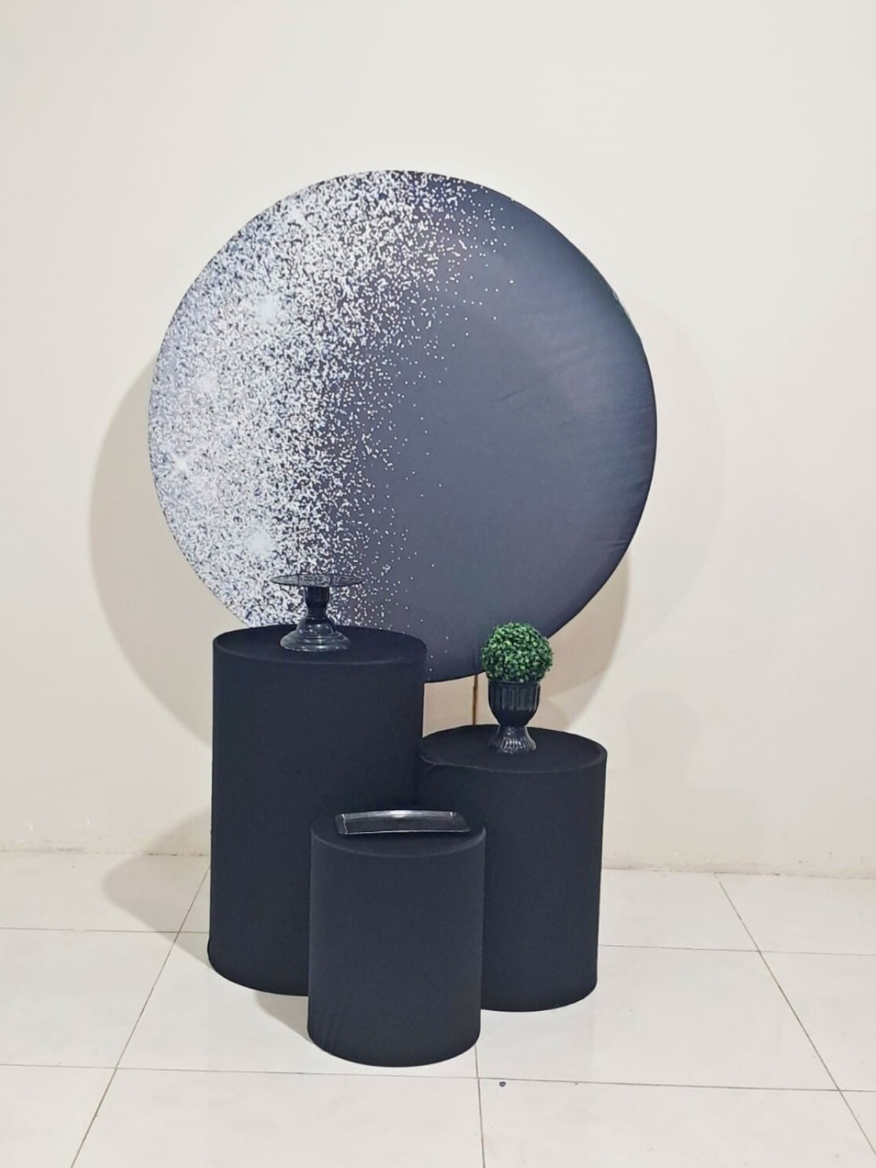 Kit Glitter Preto - Básico - comdecoracaofestas