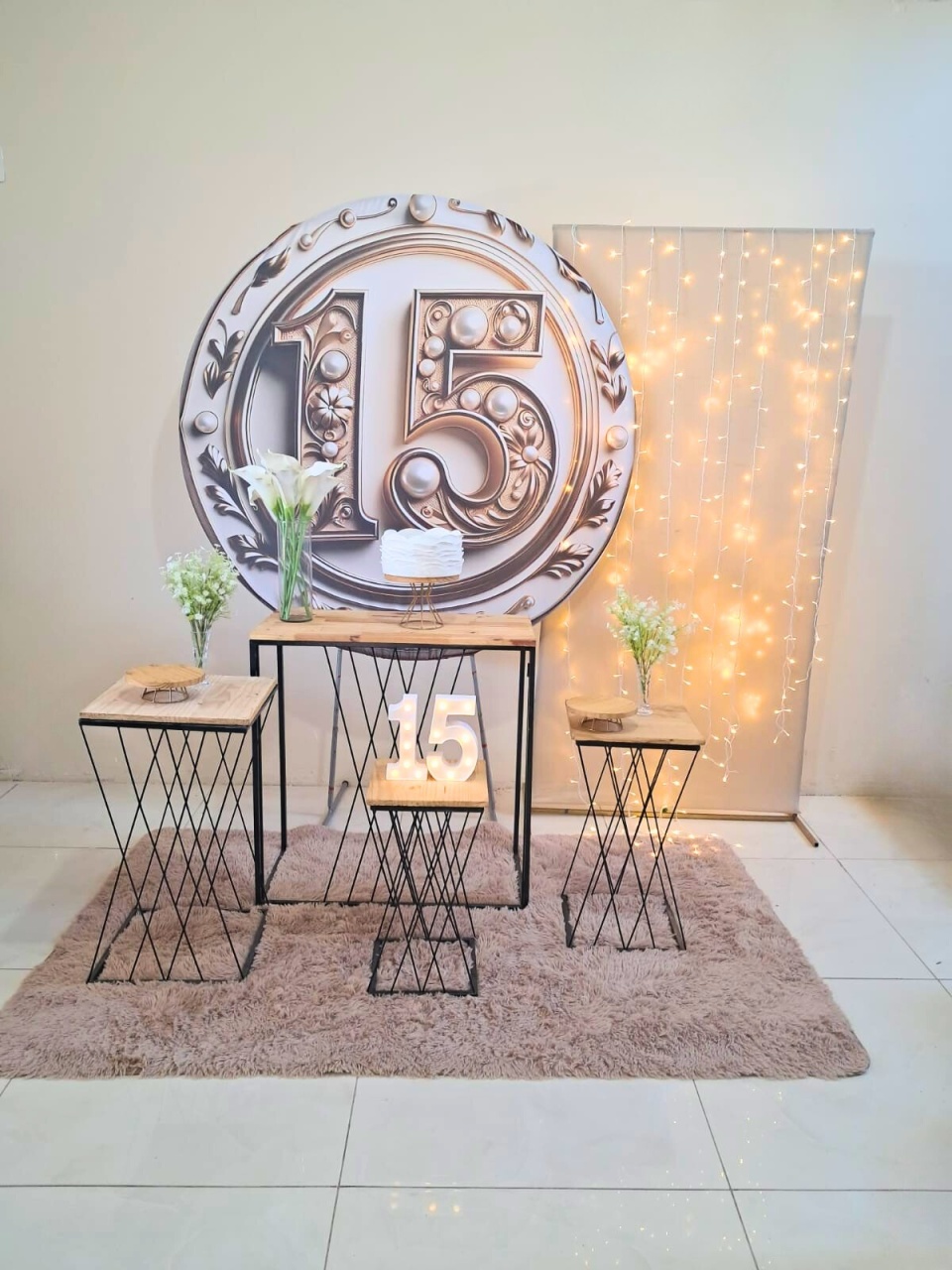 Kit 15 Anos Bronze - Luxo - comdecoracaofestas