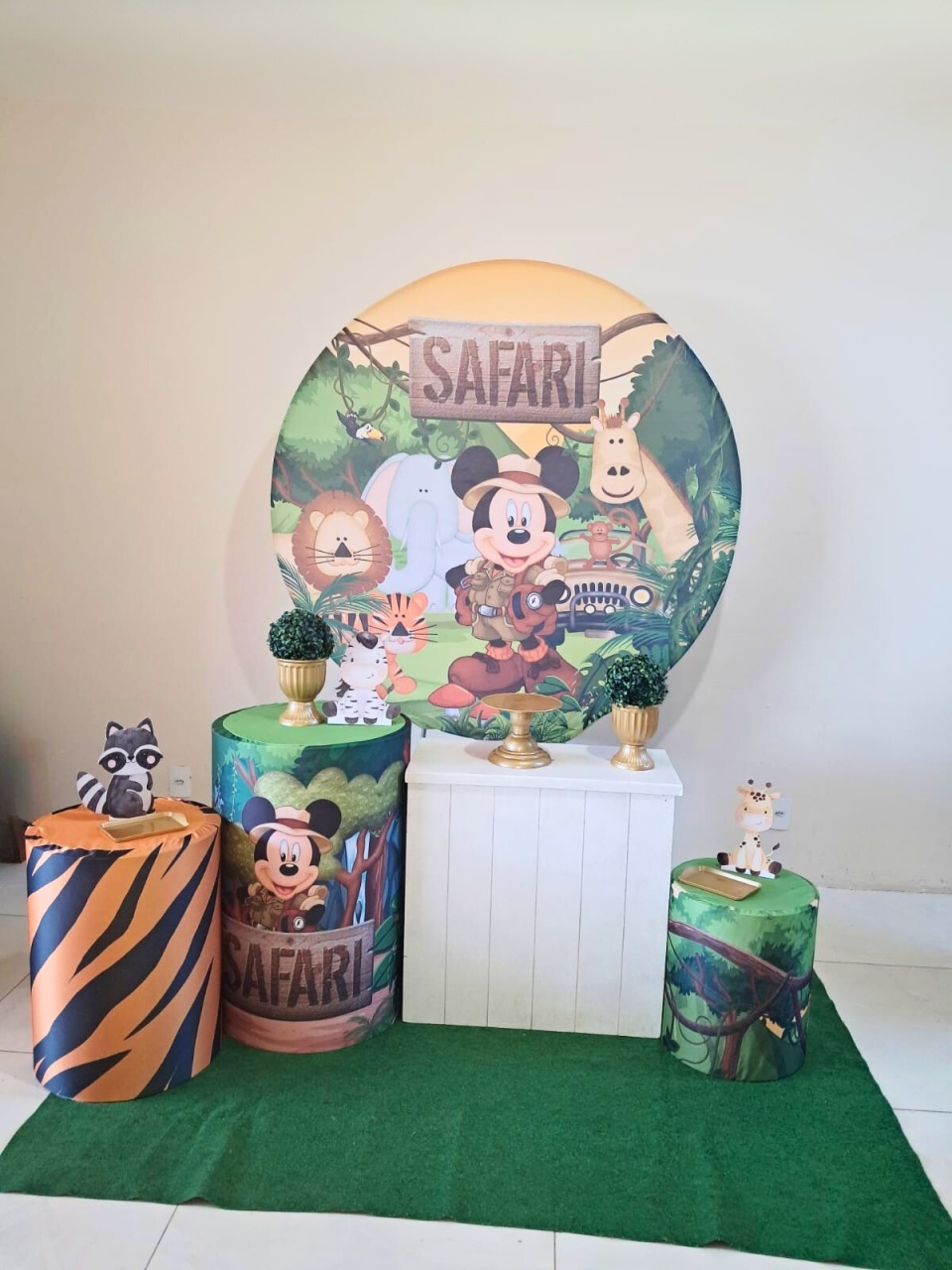 Kit Mickey Safari - Essencial - comdecoracaofestas
