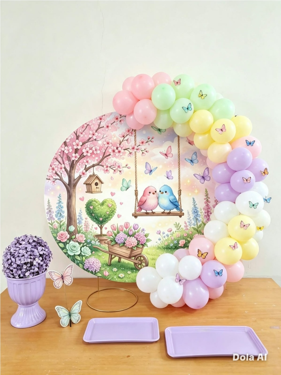 Mini Kit Jardim Encantado - Básico - comdecoracaofestas