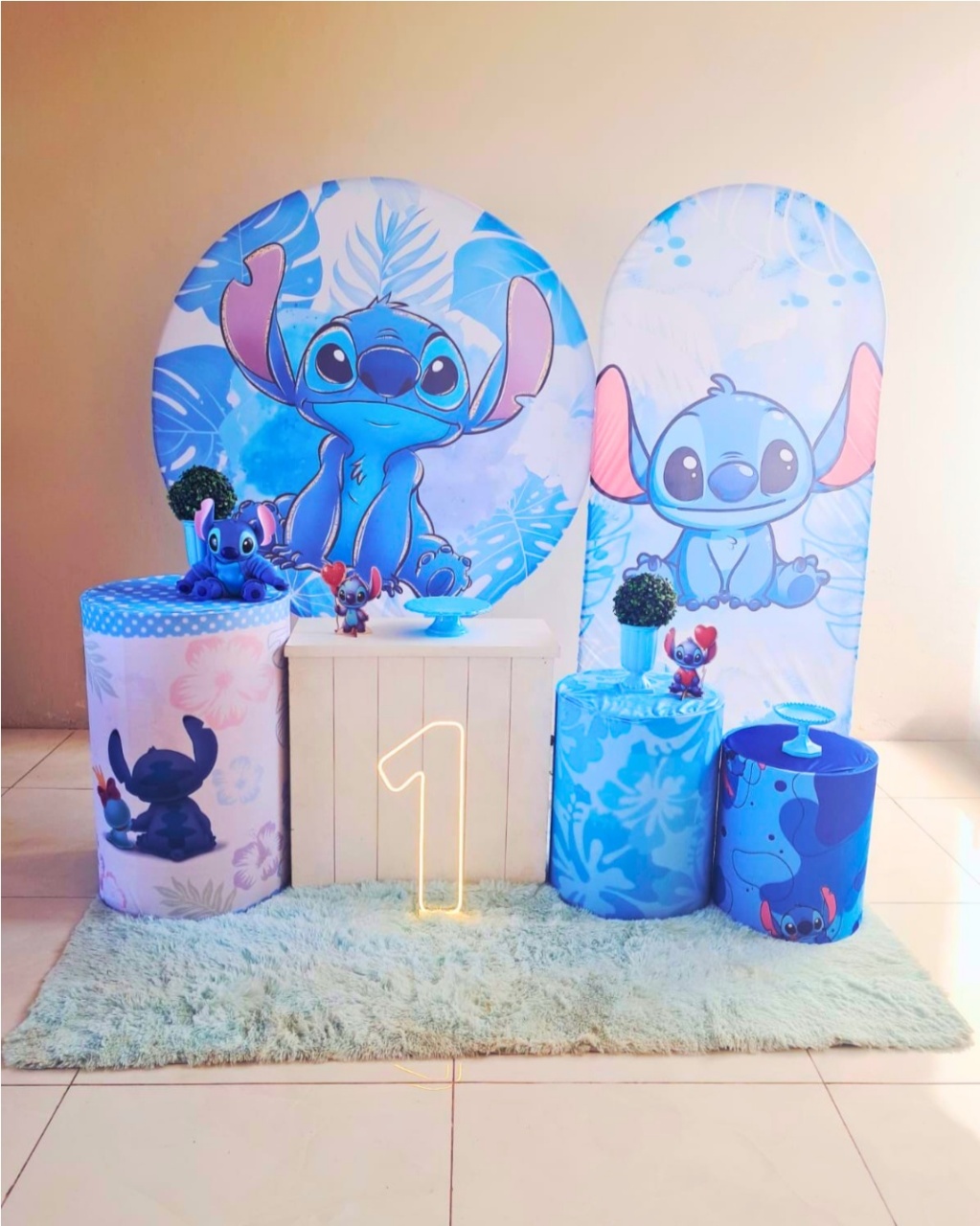 Kit Stitch Azul - Luxo - comdecoracaofestas