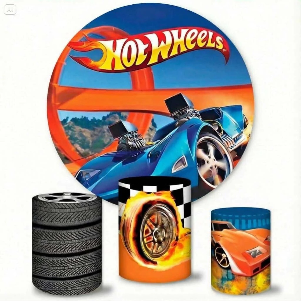 Kit  Hotwheels - Essencial  - comdecoracaofestas