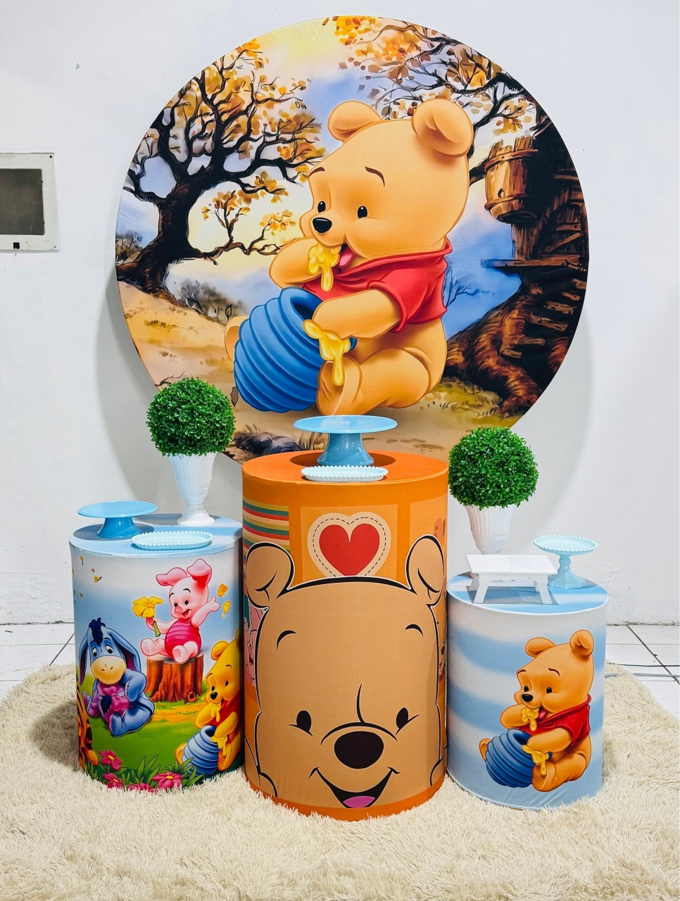 Festa Prata Ursinho Pooh  - Thaís Rodrigues Severiano Laginestra