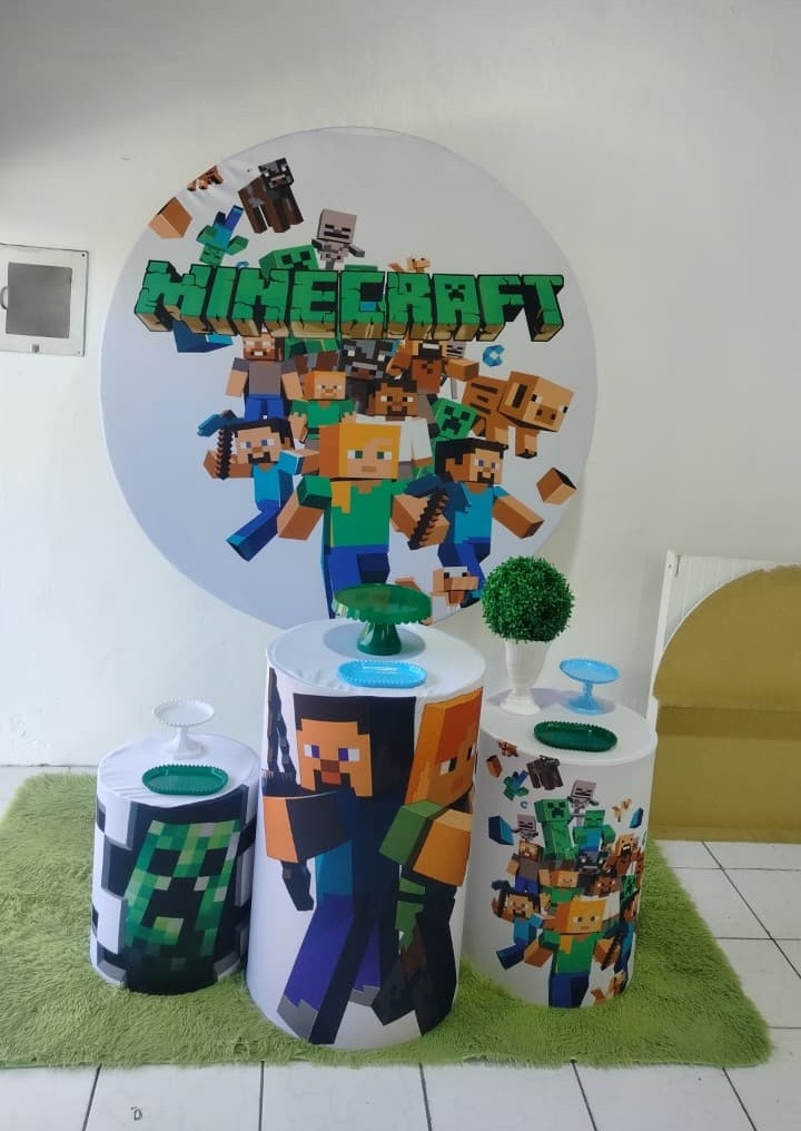 Festa Prata Minecraft - Thaís Rodrigues Severiano Laginestra