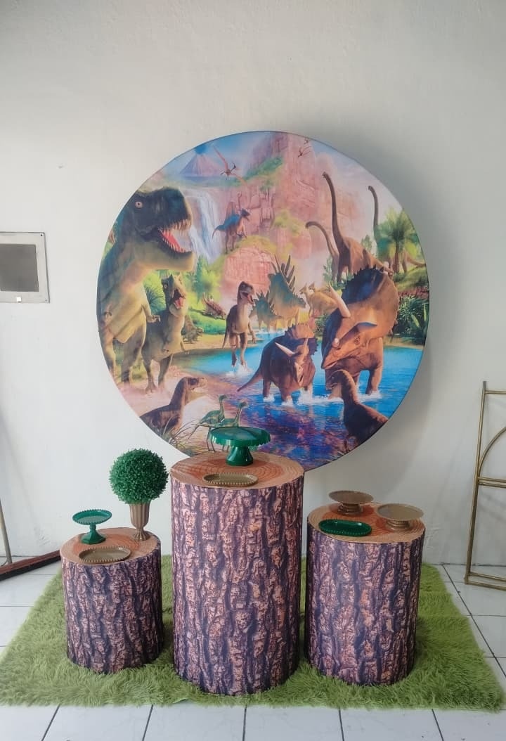 Festa Prata Dinossauro   - Thaís Rodrigues Severiano Laginestra