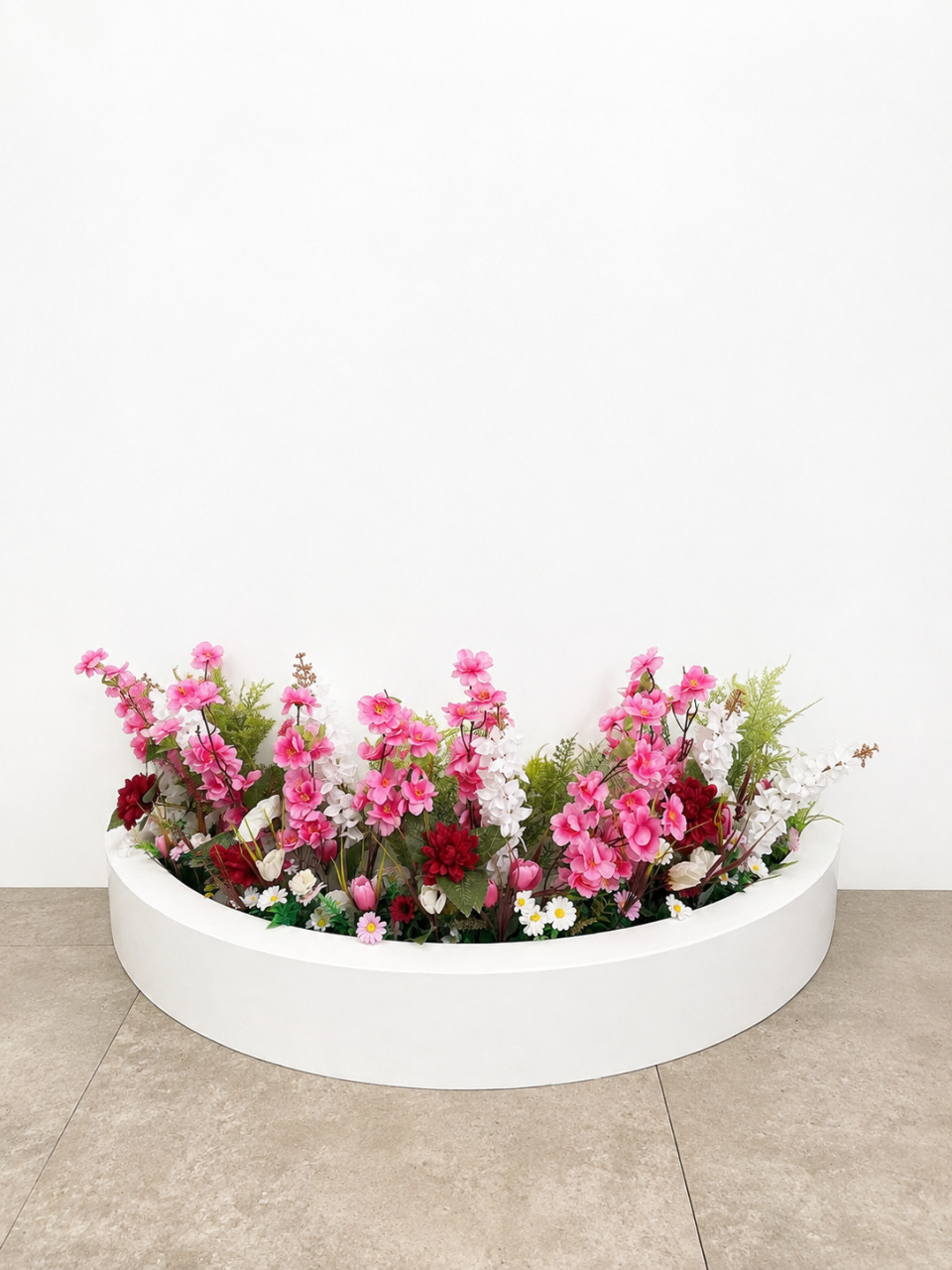Floreira Grande Com Flores - Fernanda da Silveira Cavalheiro 