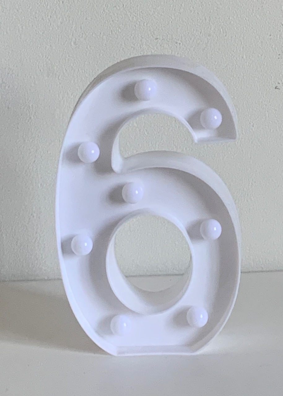 Numeral Led 6 - Fernanda da Silveira Cavalheiro 