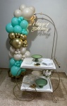Decor Feminina Com Balões E Carrinho de Chá (G1) - imagem 3
