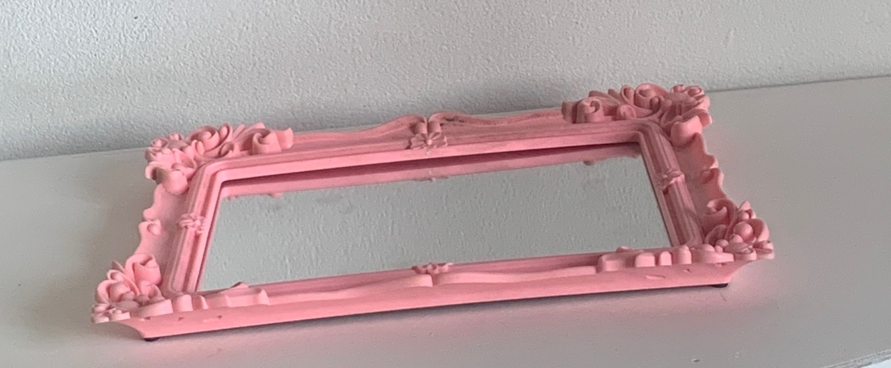 Bandeja Rosa Espelhada  - Fernanda da Silveira Cavalheiro 