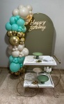 Decor Feminina Com Balões E Carrinho de Chá (G1) - imagem 2