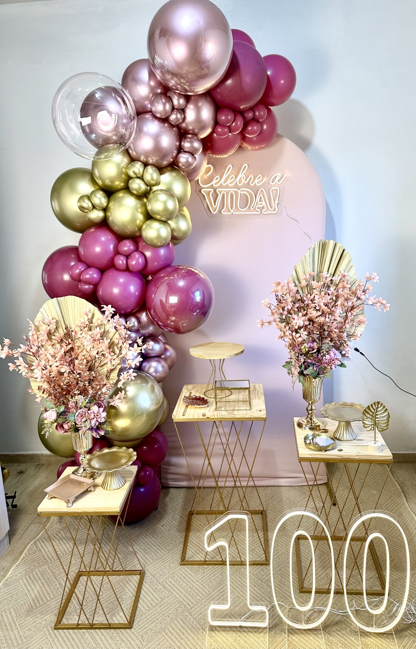 Kit Elegance Rose Com Dourado - Fernanda da Silveira Cavalheiro 