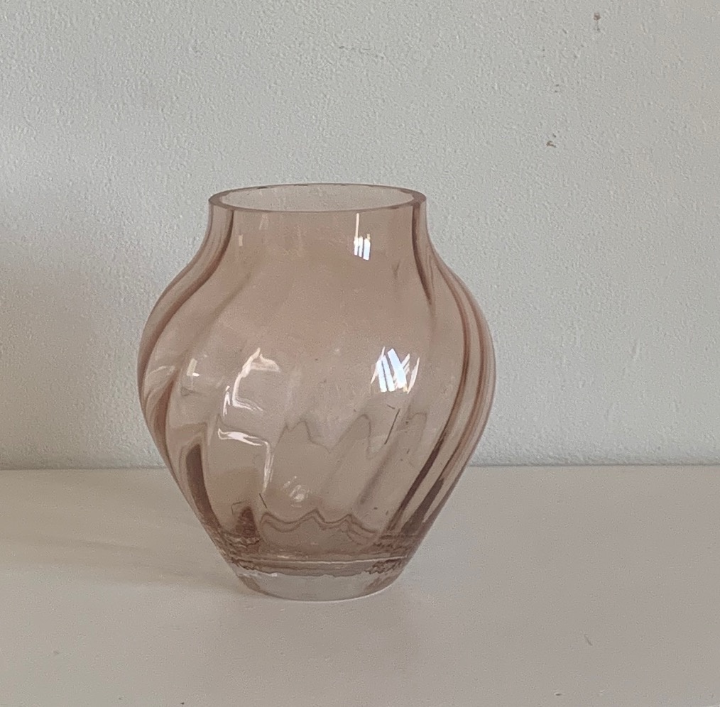 Vaso Cristal Rose  - Fernanda da Silveira Cavalheiro 
