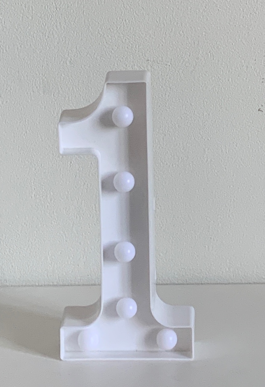 Numeral Led 1 - Fernanda da Silveira Cavalheiro 