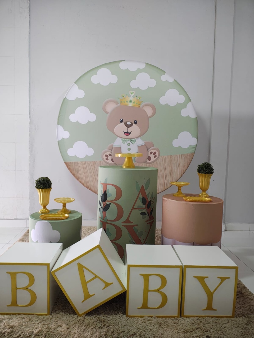 Tema Chá de Bebê Ursinho Verde. - NK DECORACAO