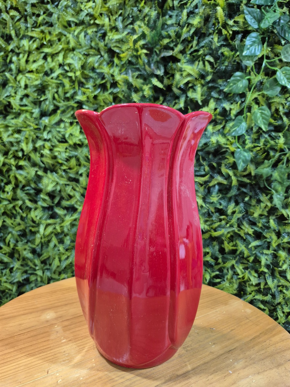 Vaso Folha - Vermelho  - Festa Design 