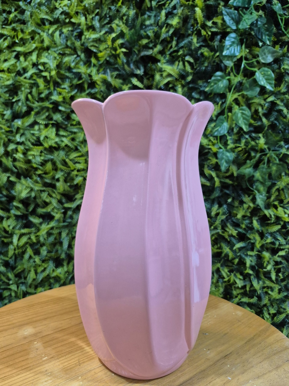 Vaso Folha- Rosa Claro  - Festa Design 