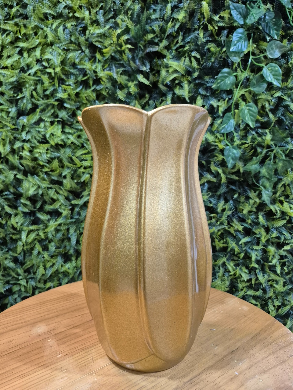 Vaso Folha- Dourado  - Festa Design 