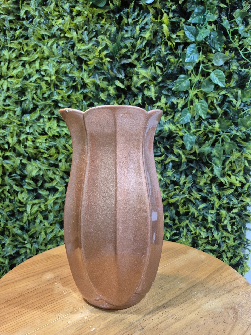 Vaso Folha- Rose Gold - Festa Design 