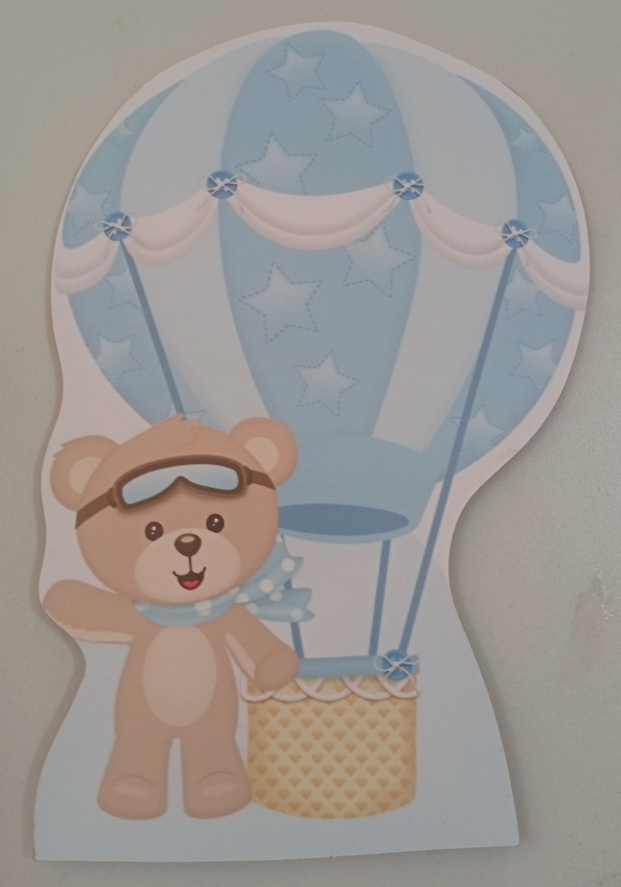 Display Simples - Ursinho Baloeiro Mod2 - Três Marias Festas