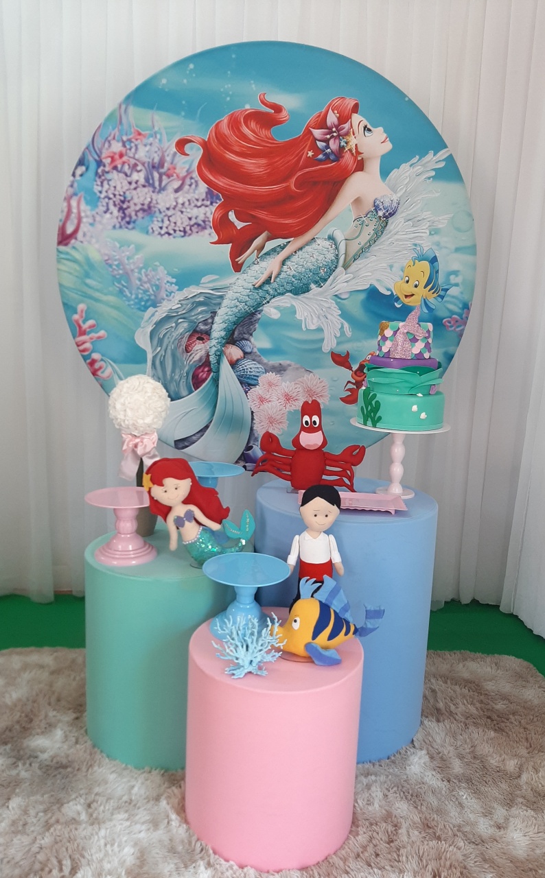 Princesa Ariel (Pequena Sereia) Mod2 - Três Marias Festas