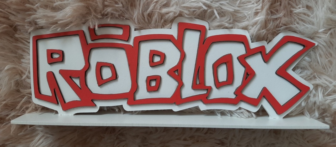 Displays Mdf 3D -  Roblox  - Três Marias Festas