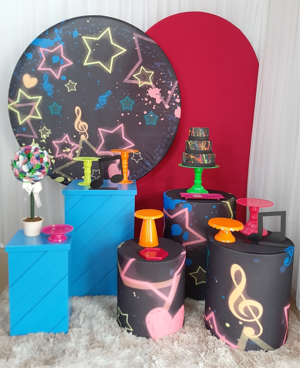 Estrelas Neon (Mod2) - Três Marias Festas