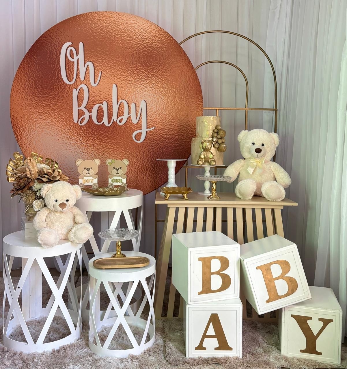 Oh Baby Com Portal Janela E Trio de Cilindrox - Três Marias Festas