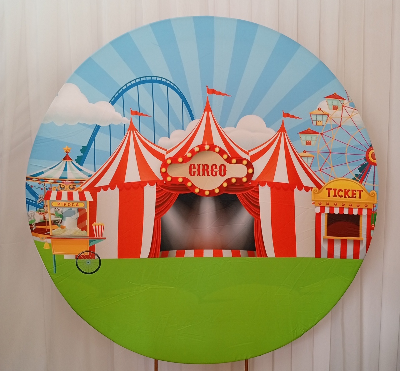 Painel Sublimado Circo Tradicional  - Três Marias Festas