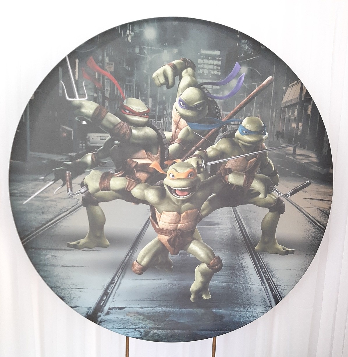 Painel Sublimado Tartaruga Ninja  - Três Marias Festas