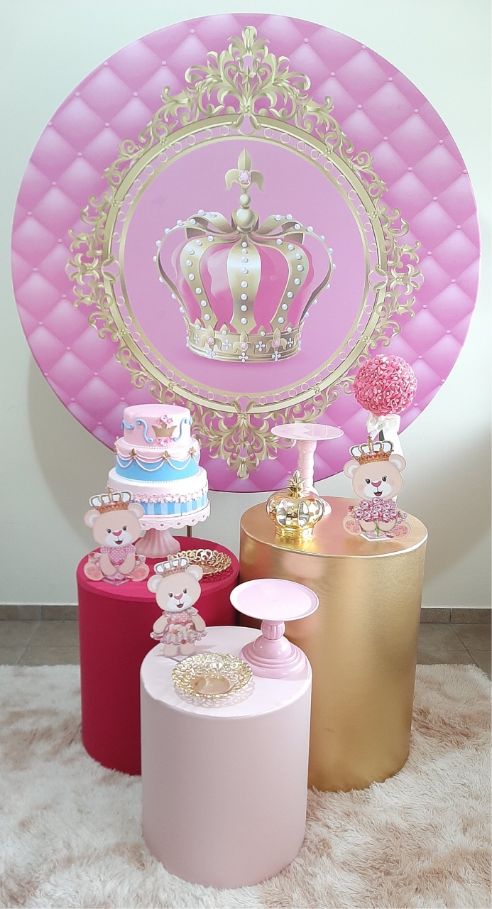 Ursinha Coroa Rosa (Mod1) - Três Marias Festas