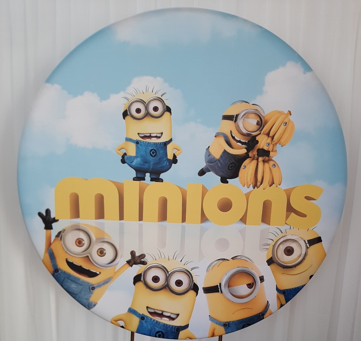 Painel Sublimado Minions - Três Marias Festas