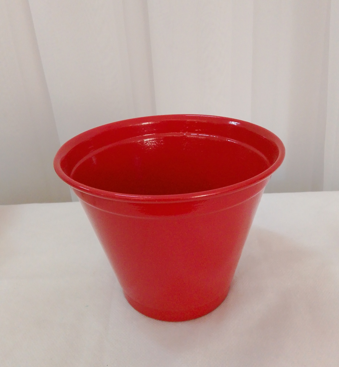 Vaso Aço Vermelho Médio - Três Marias Festas