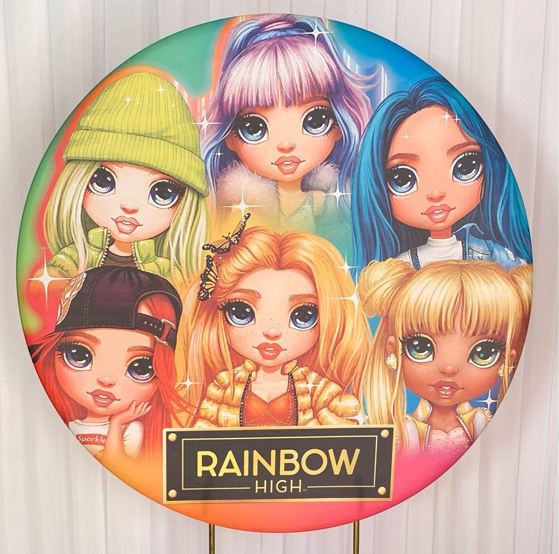 Painel Sublimado Rainbow - Três Marias Festas