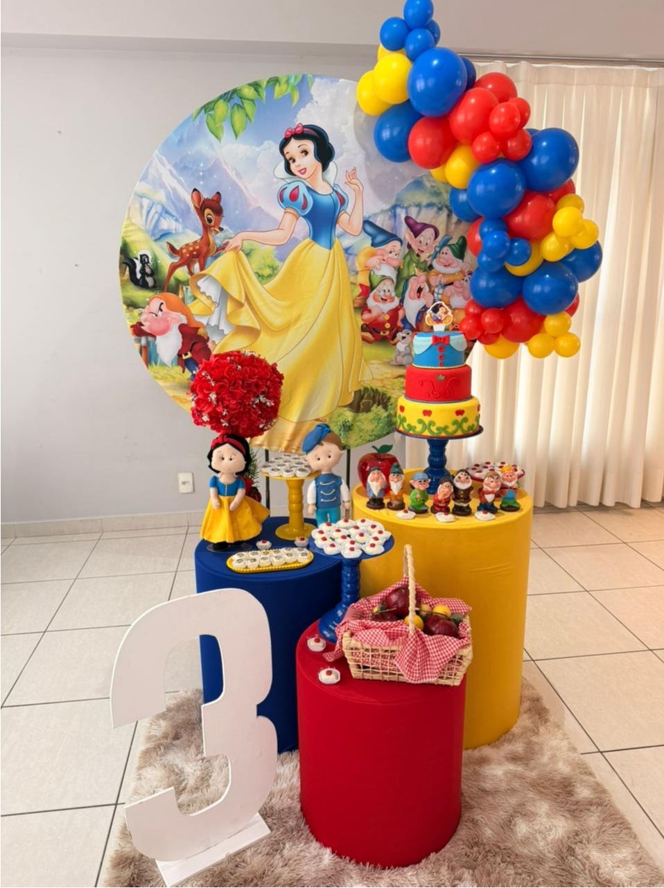 Festas Montadas Por Nossas Clientes - Branca de Neve - Três Marias Festas