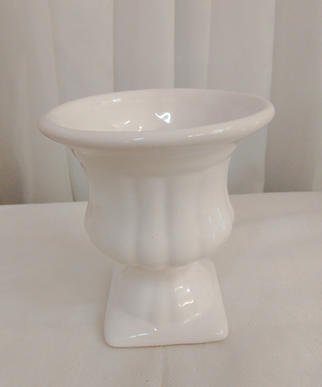 Vaso Cerâmica Branco - Três Marias Festas