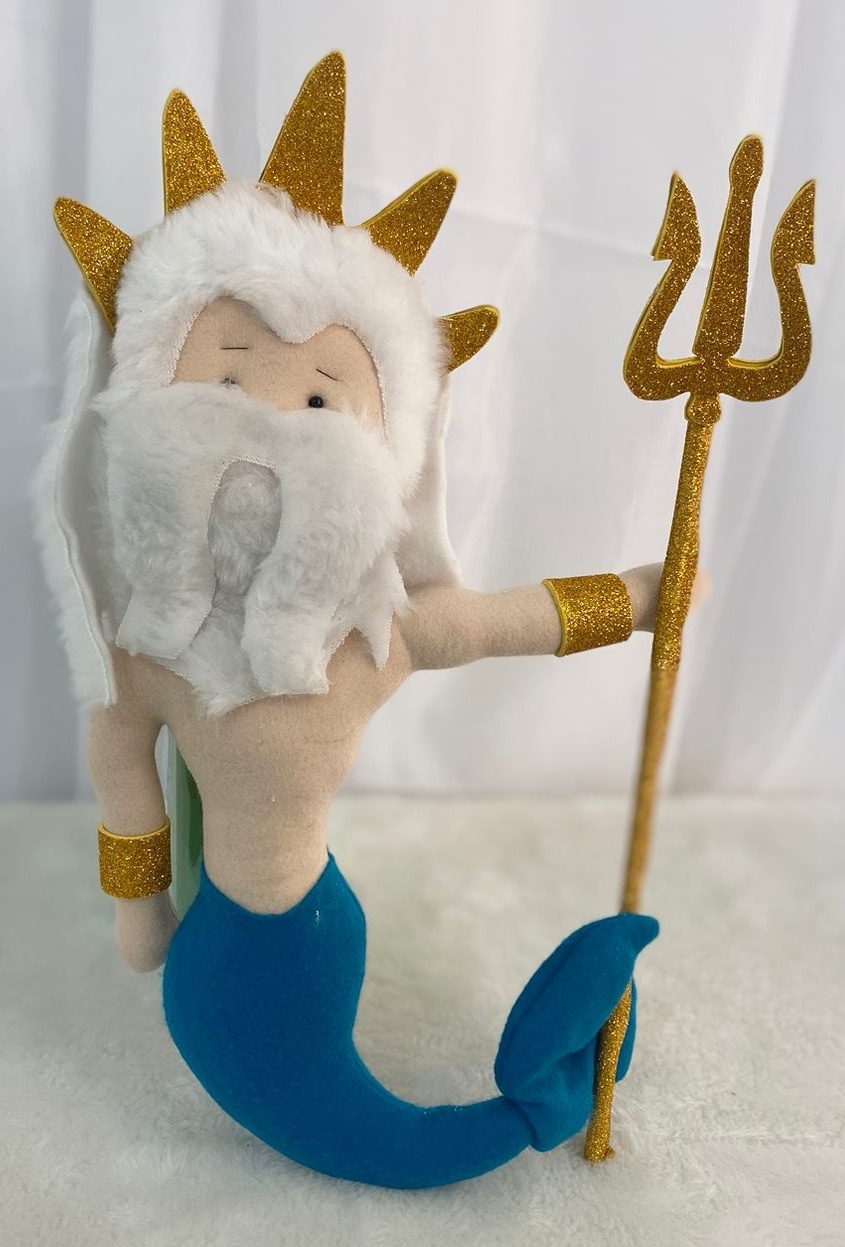 Rei Tritão (Pequena Sereia Ariel) Mod 12 - Três Marias Festas