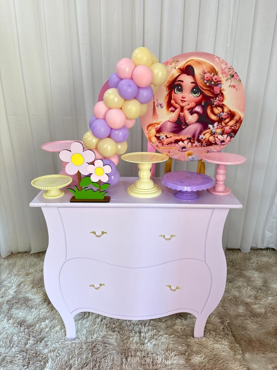 Mini Kit Princesa Rapunzel - Três Marias Festas