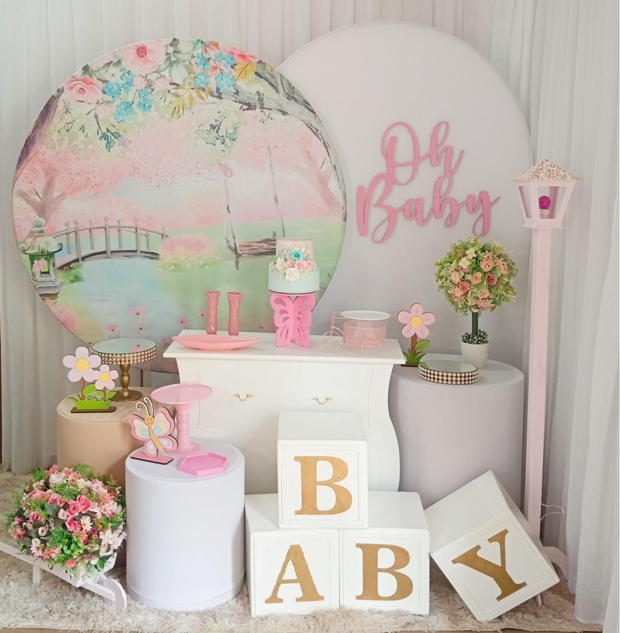 Jardim Encantado Com Baby (Mod1) - Três Marias Festas
