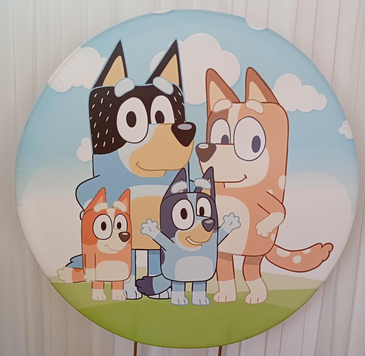 Painel Sublimado Bluey - Três Marias Festas