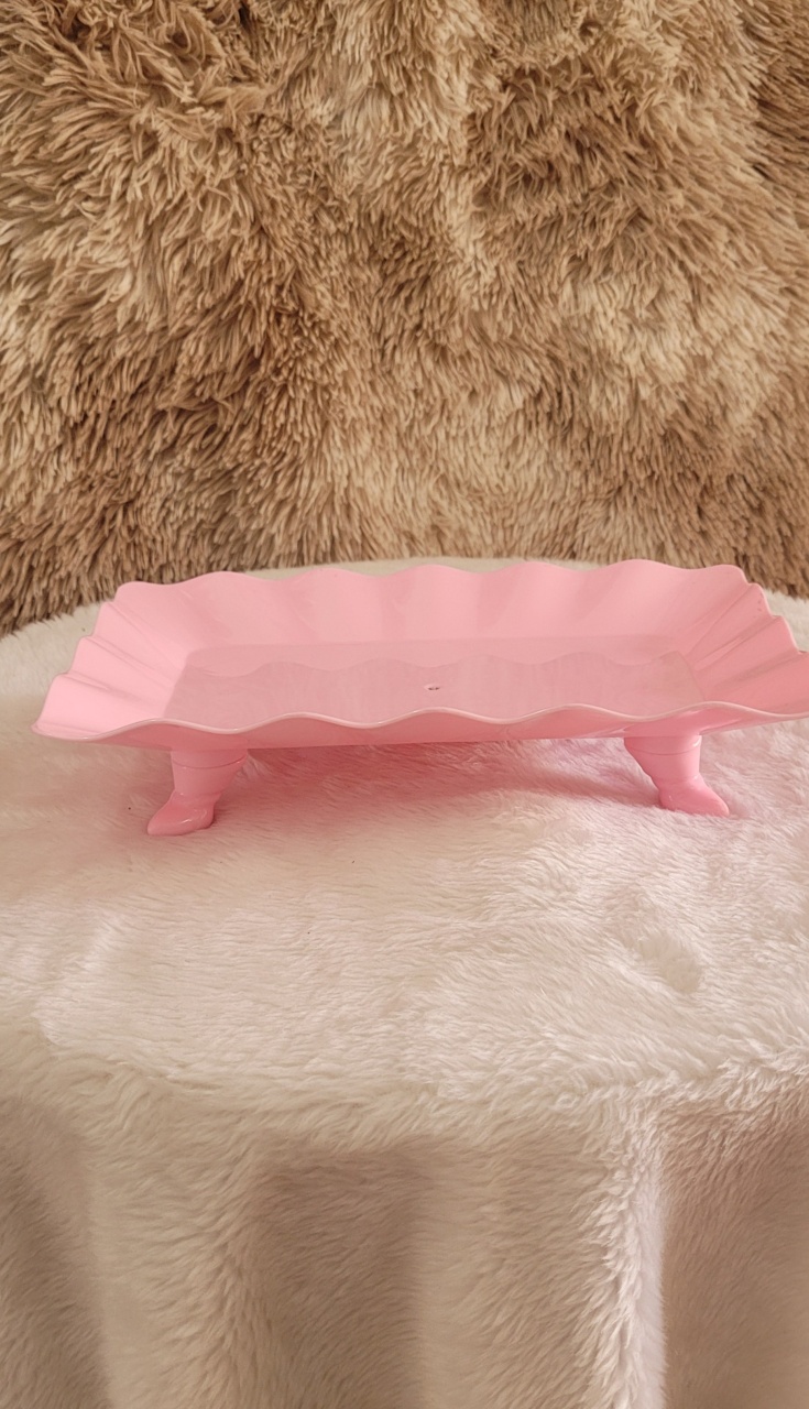 Bandeja / Doceira Rosa Bebê  - Três Marias Festas