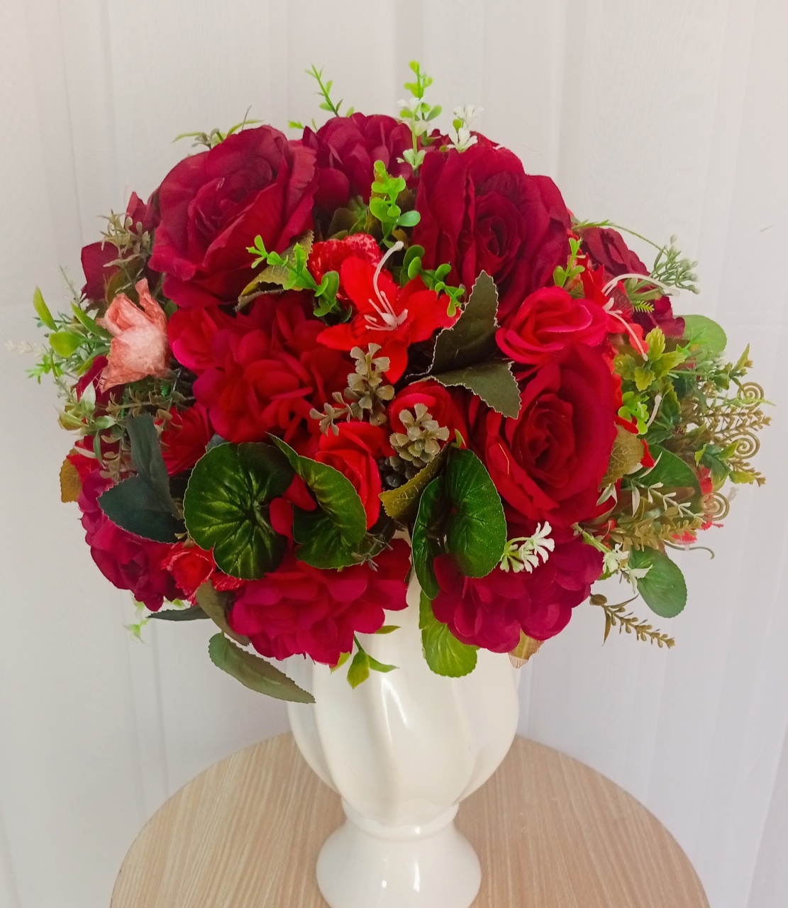 Arranjo Floral Permanente Flores Vermelhas  - Três Marias Festas
