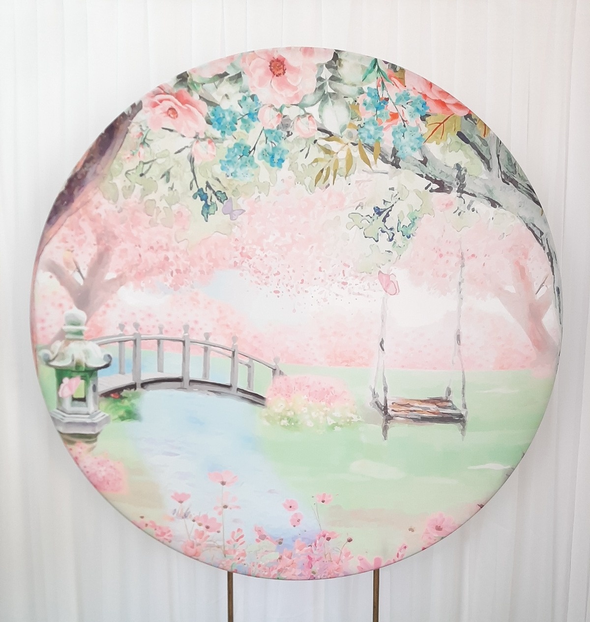 Painel Sublimado Jardim Encantado (Ponte) - Três Marias Festas