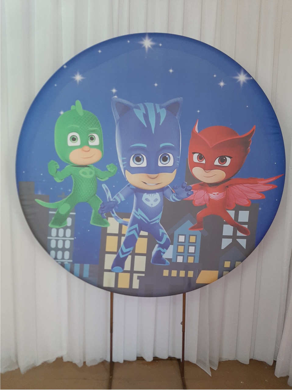 Painel Sublimado Pj Masks - Três Marias Festas