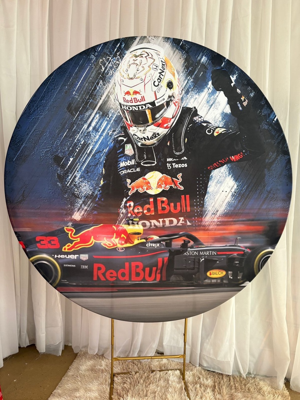 Painel Sublimado Max Verstapen - Três Marias Festas
