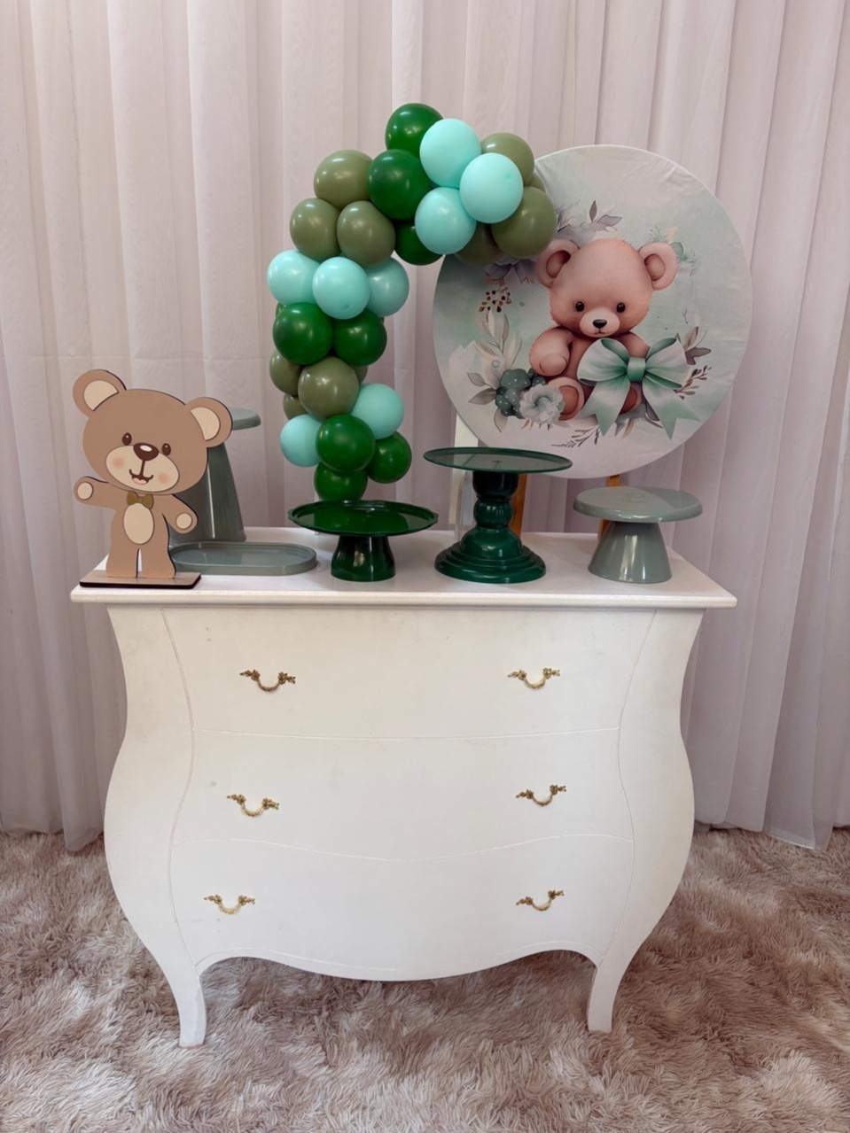 Mini Kit Ursinho Verde - Três Marias Festas