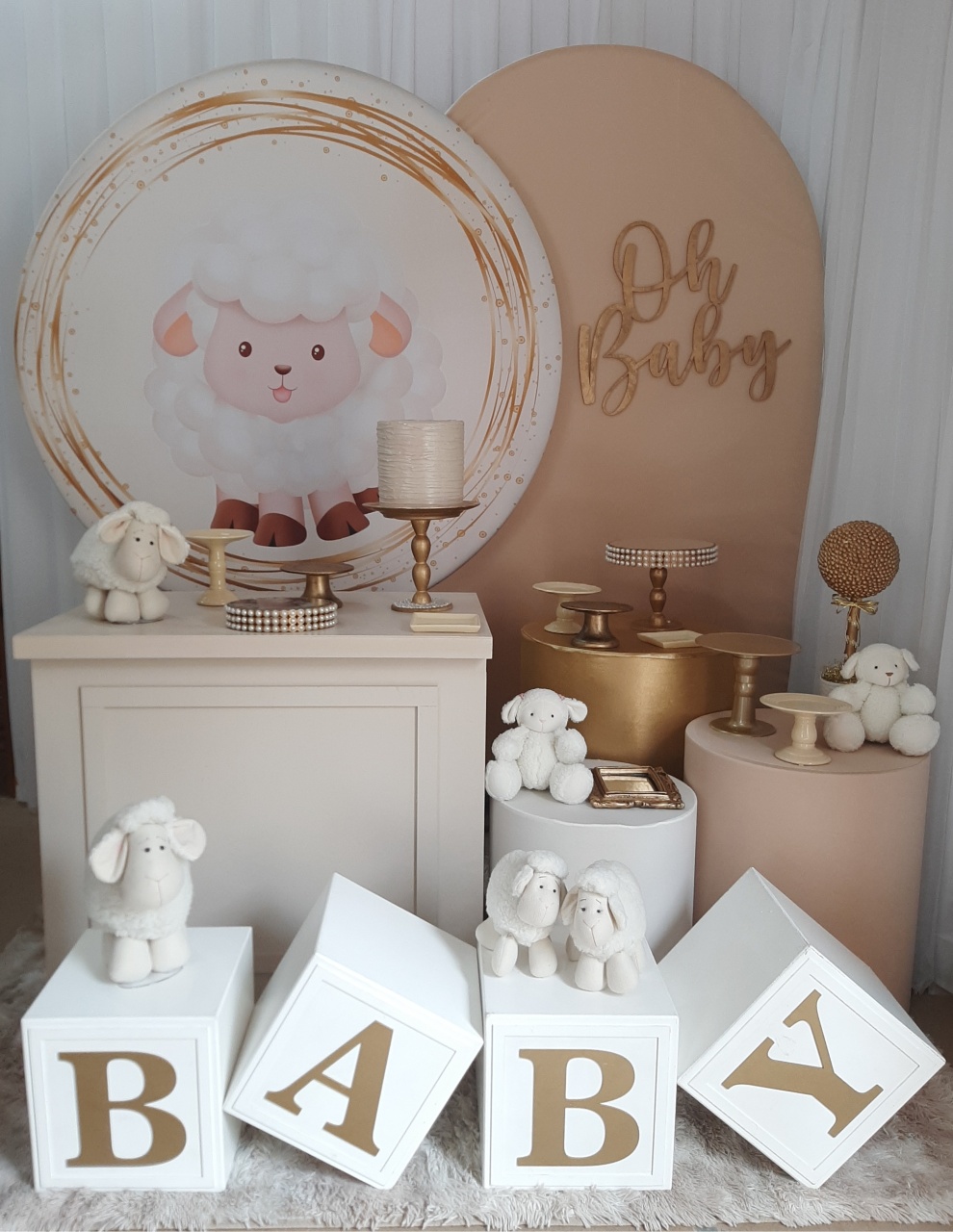Oh Baby Ovelha Dourada - Três Marias Festas