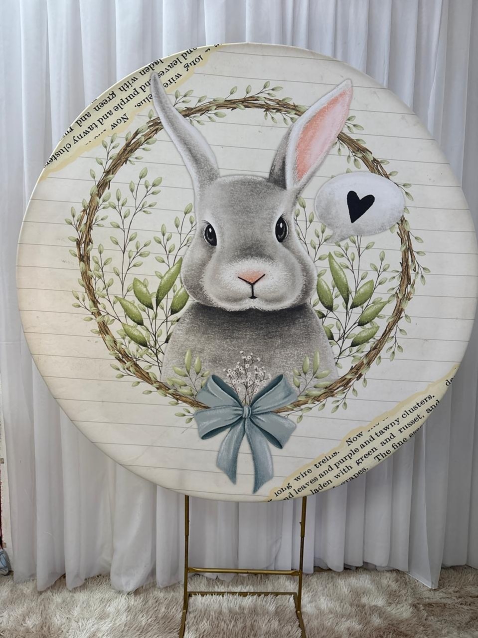 Painel Sublimado Páscoa (Coelho) - Três Marias Festas