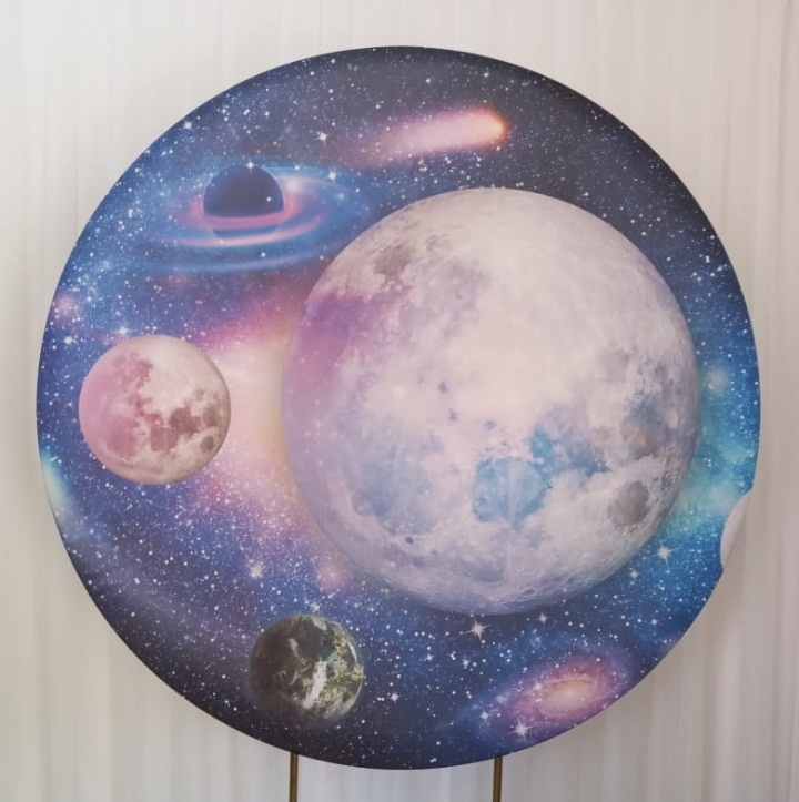 Painel Sublimado Universo  - Três Marias Festas