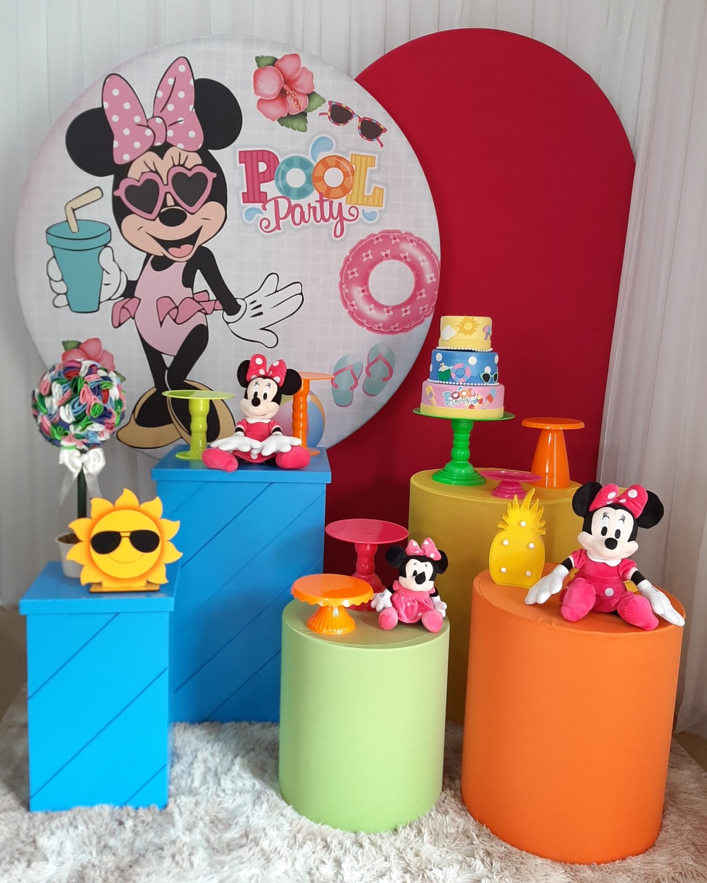 Minnie Pool Party (Mod1) - Três Marias Festas