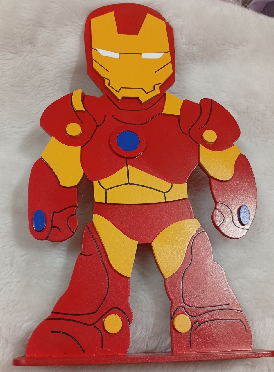 Displays Mdf 3D - Homen de Ferro  - Três Marias Festas